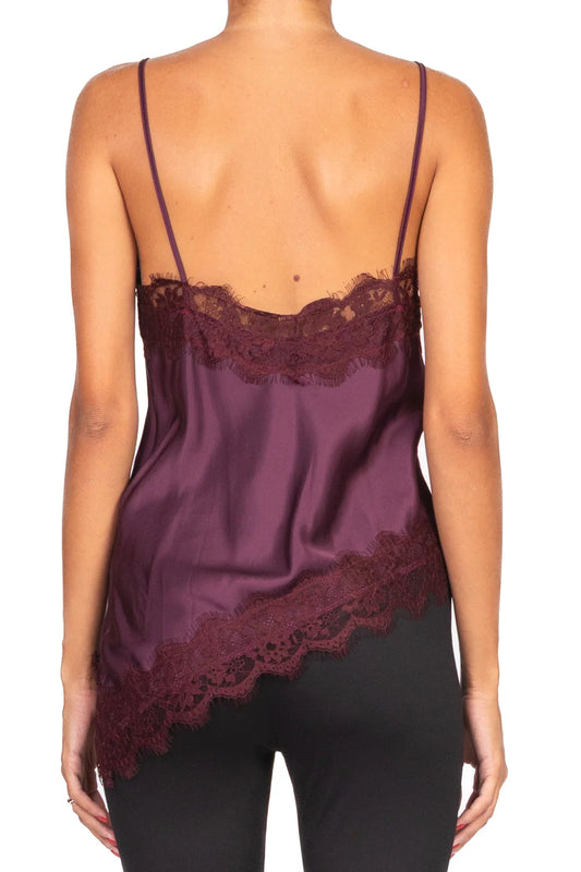 Top asimmetrico in pizzo Vicolo