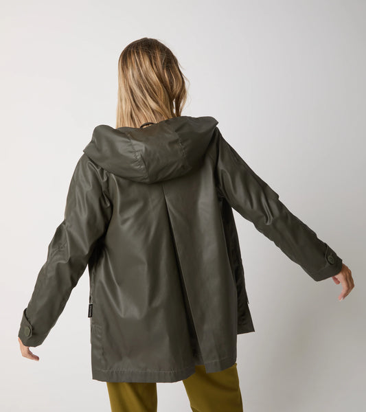 Trench corto asimmetrico Alessia Santi