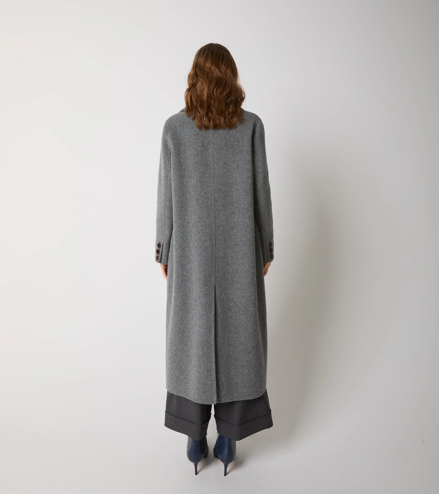 Cappotto in panno di lana e seta Alessia Santi