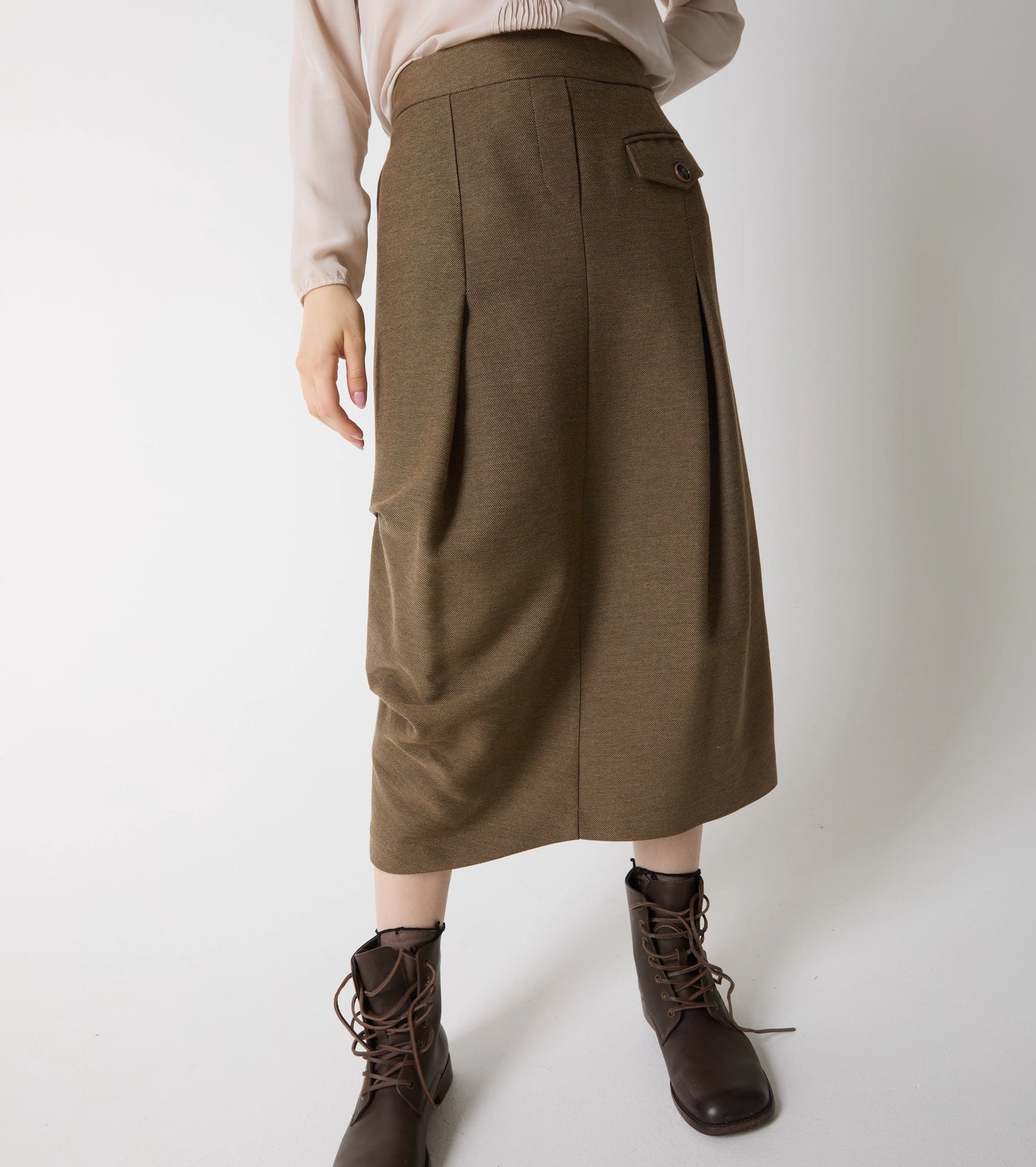 Gonna lunga con pieghe Alessia Santi