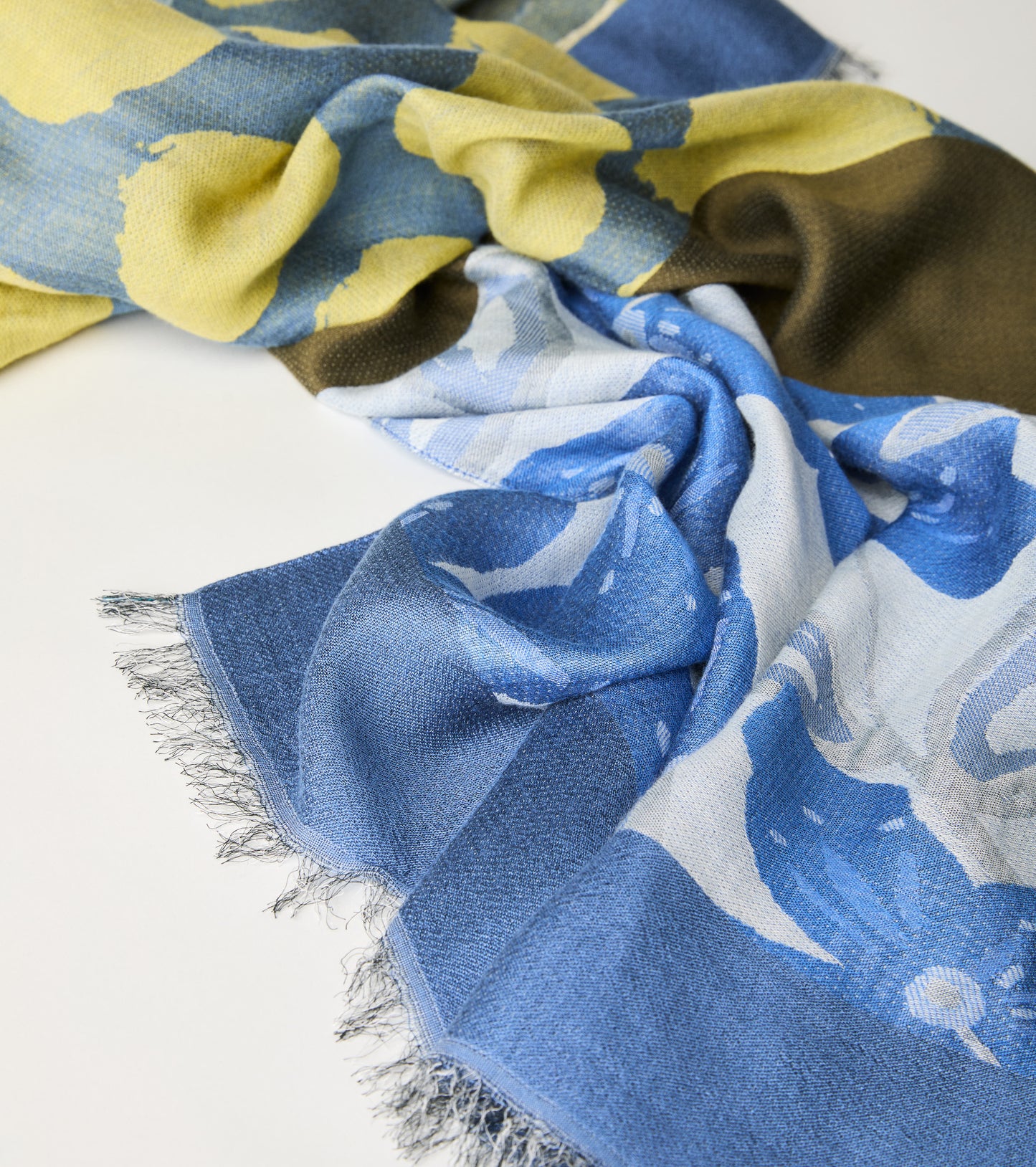 Sciarpa foulard con frange Alessia Santi