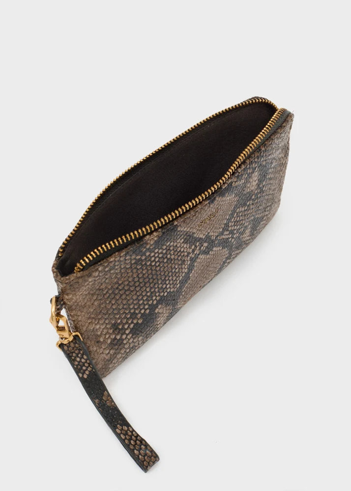Pochette da polso pitonata MELANIE Nalì
