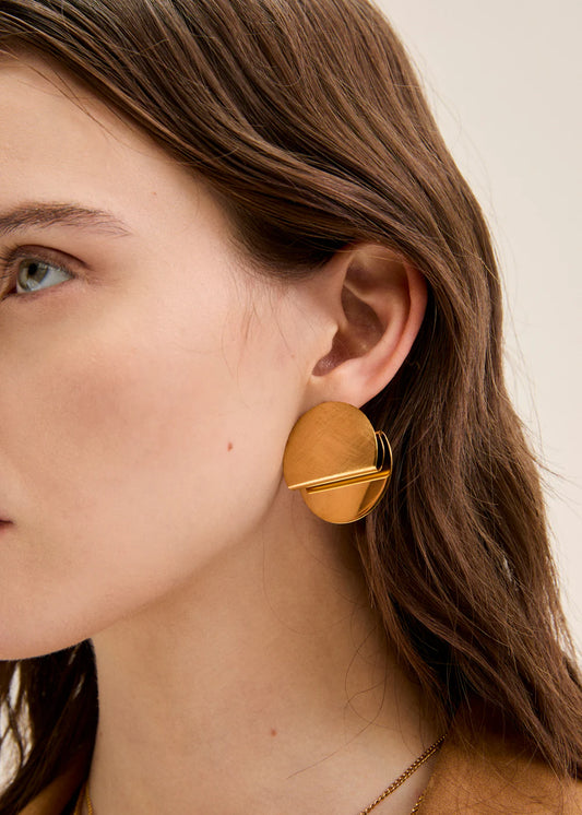 Orecchini MOON BRUSHED Nalì