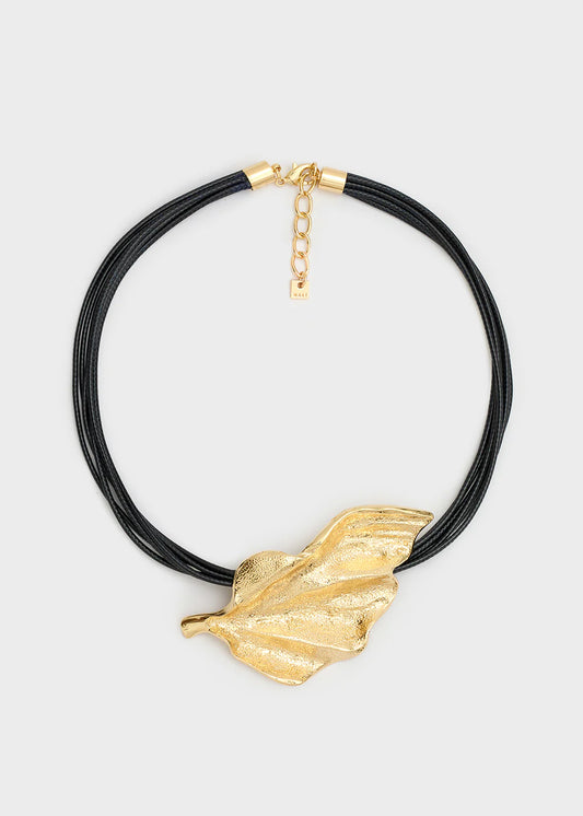 Collana girocollo con foglia Nalì