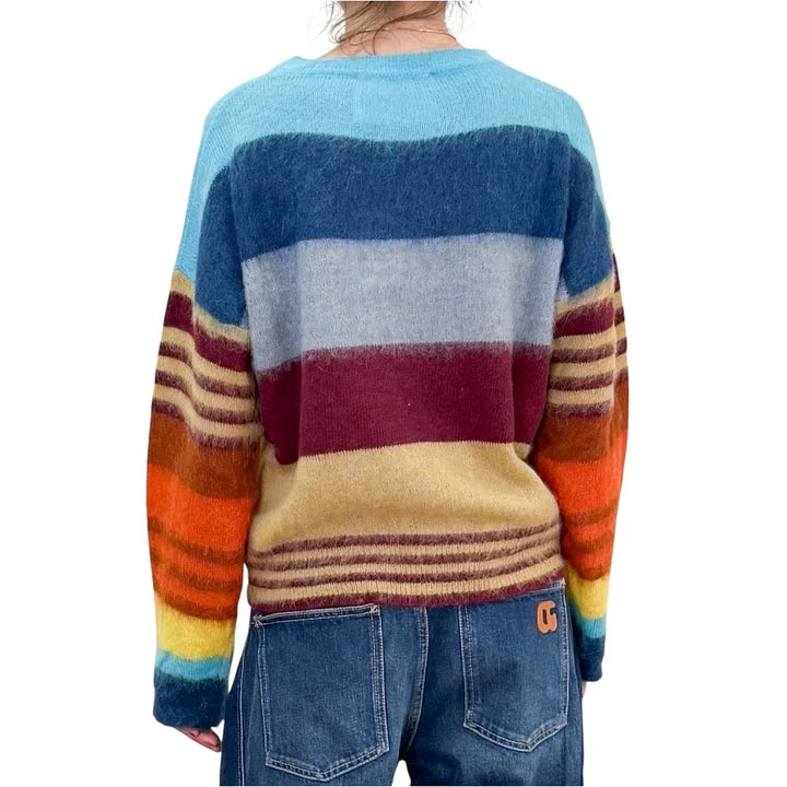 Maglia in alpaca a righe multicolor FLOOR