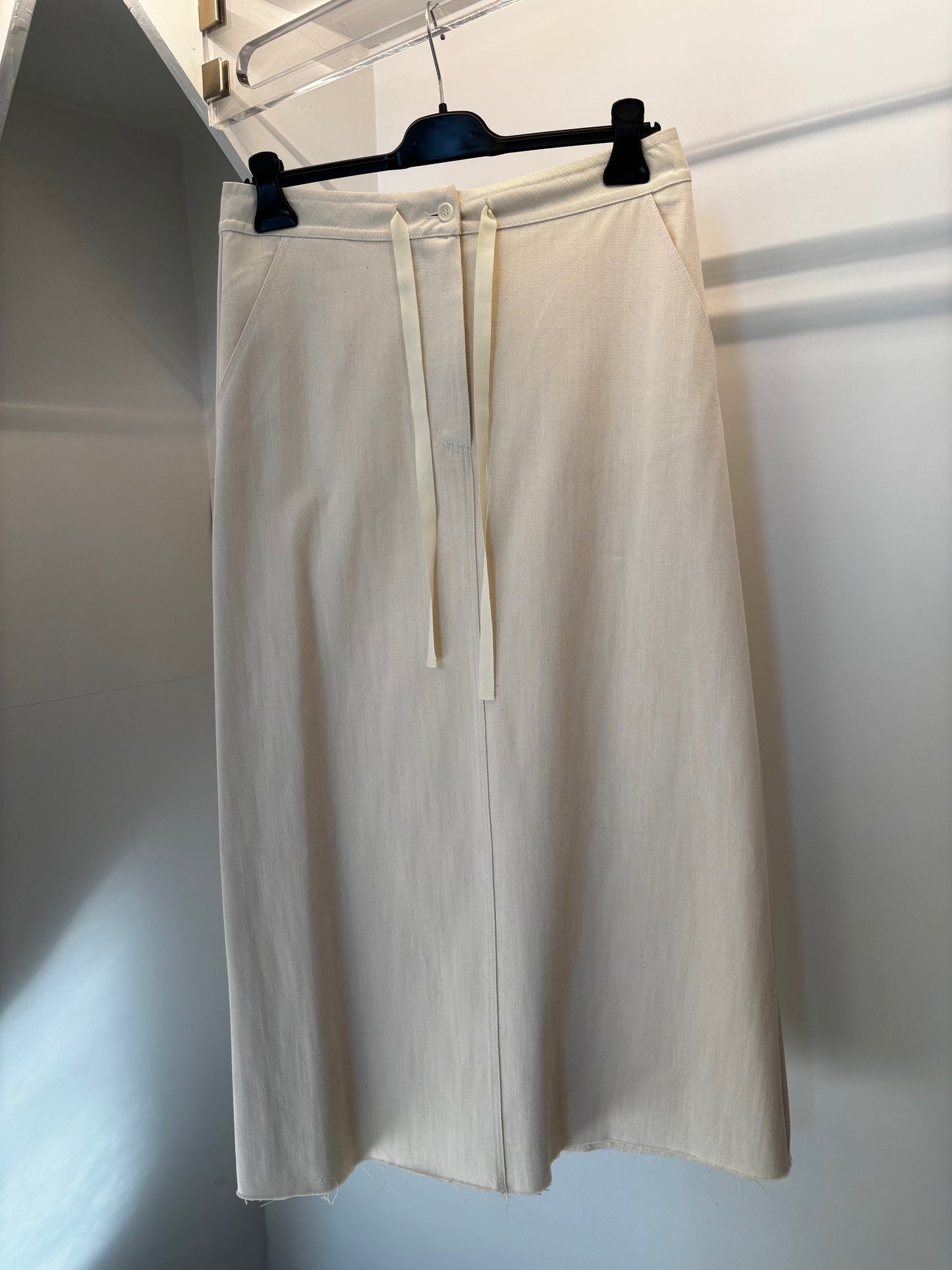 Gonna lunga in canvas di cotone LABORATORIO