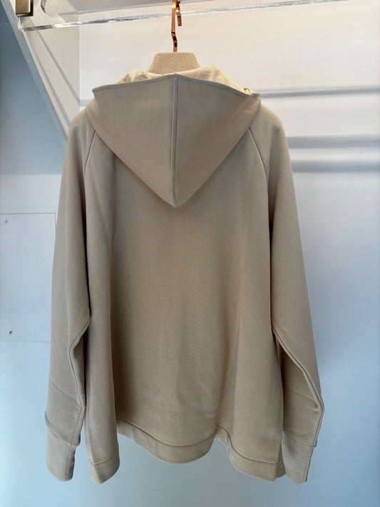 Felpa con zip asimmetrica LABORATORIO