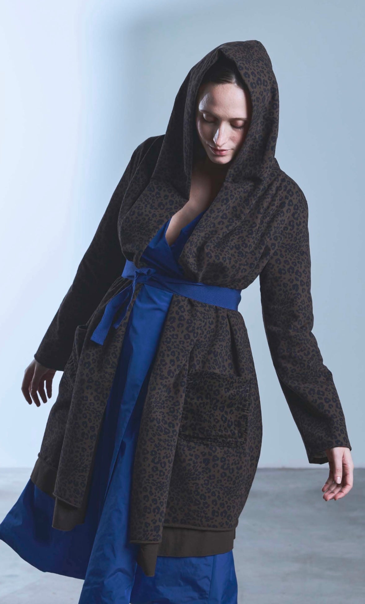 Spolvero lungo con cappuccio FRESIA TreBarraBi