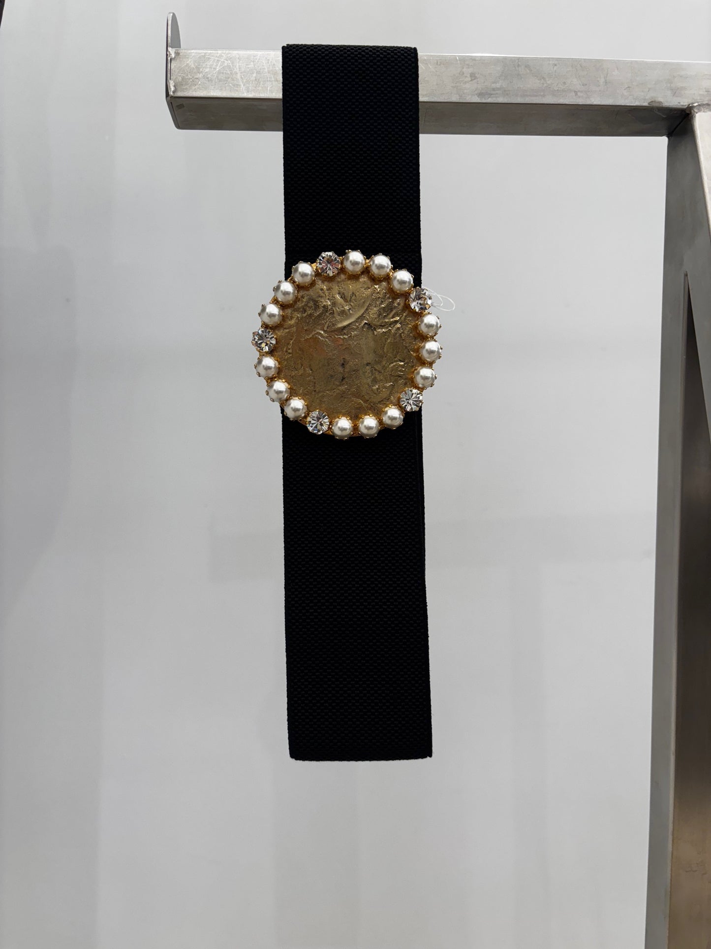 Cintura elastica con placca e perle I’mLovely