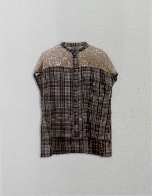 Camicia smanicata con paillettes BANGKOK 8PM