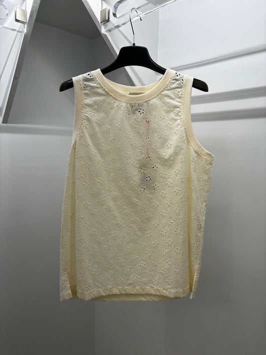 Canotta in pizzo Semicouture