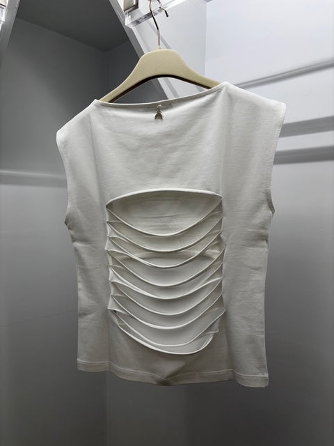 T-shirt cut-out sulla schiena Patrizia Pepe