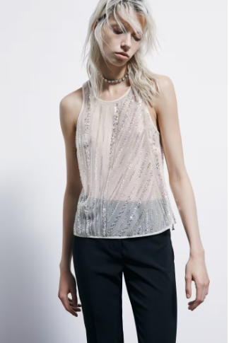 Canotta con pailettes Patrizia Pepe