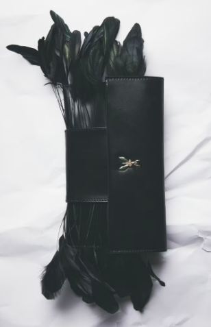 Pochette Piume in pelle Patrizia Pepe