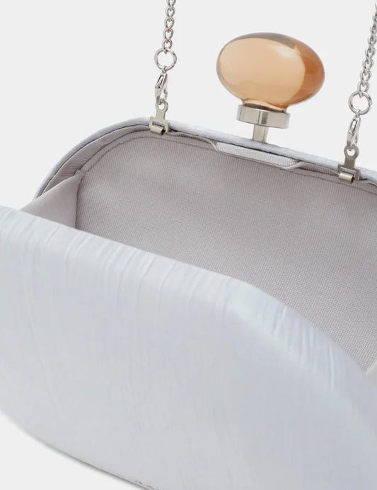 Clutch tessuto wrinkled IOLE Nalì