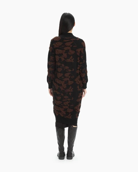 Cardigan lungo lavorazione jacquard MLO Malloni