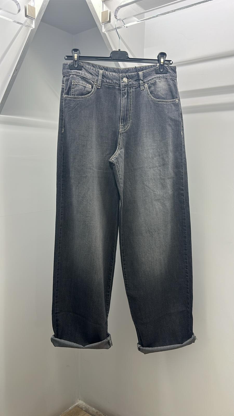 Pantalone baggy in denim GINEVRA 8PM