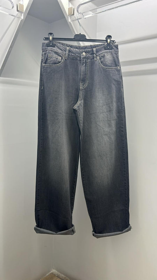 Pantalone baggy in denim GINEVRA 8PM