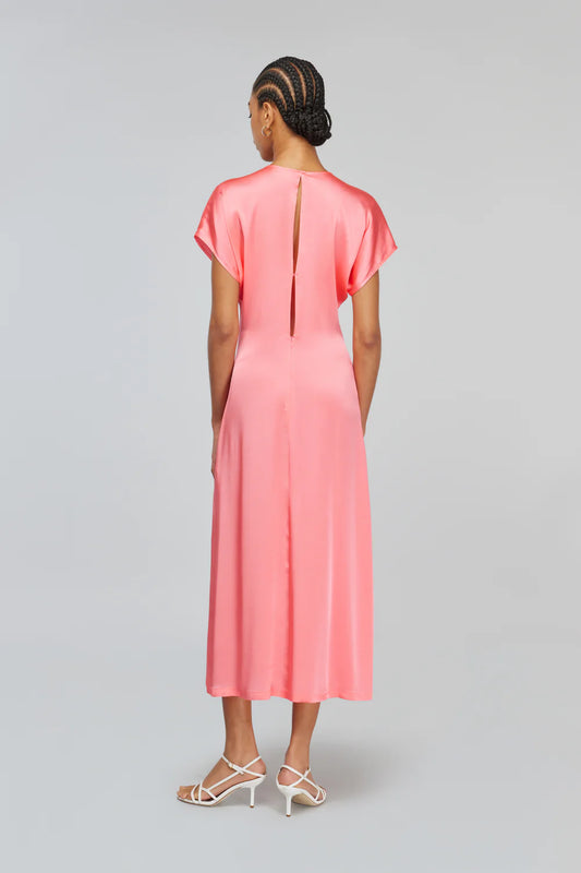 Abito in seta scollo rotondo ELGA Semicouture