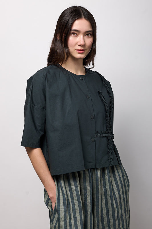 Blusa con rouches Neirami