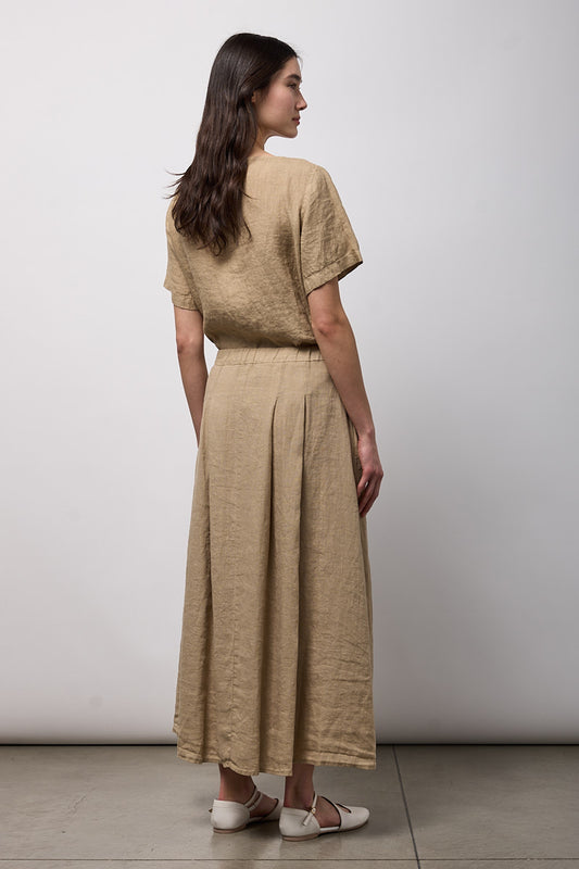 Gonna ampia in lino Neirami