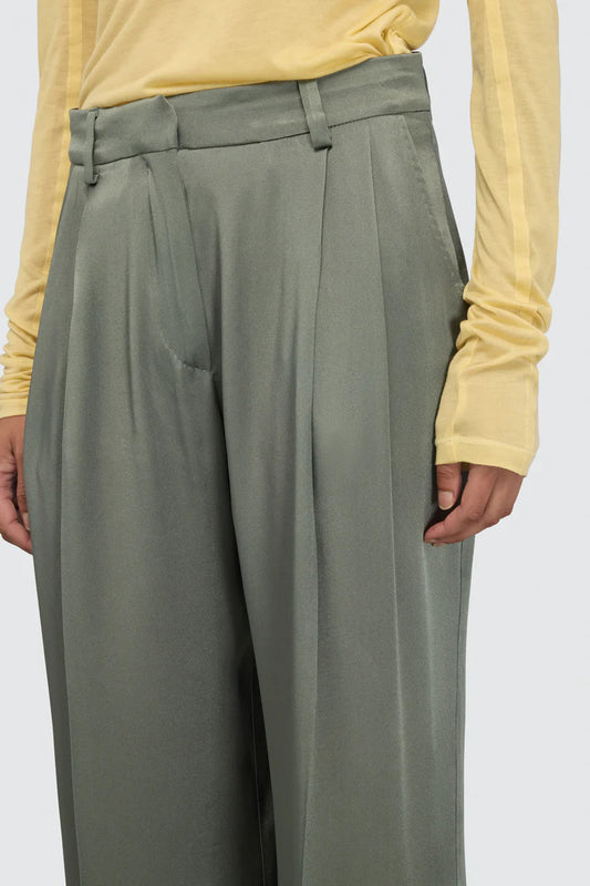 Pantalone largo in raso JASONE Semicouture