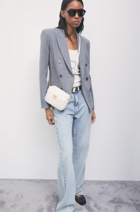 Borsa a tracolla in pelle small Patrizia Pepe