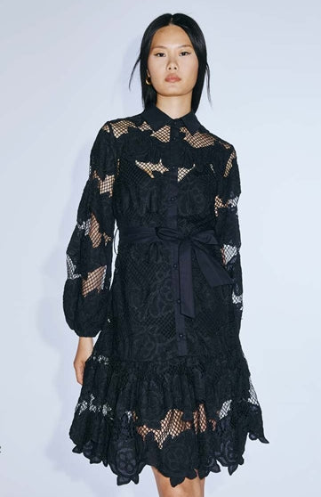 Abito corto in pizzo Twins Fantasy