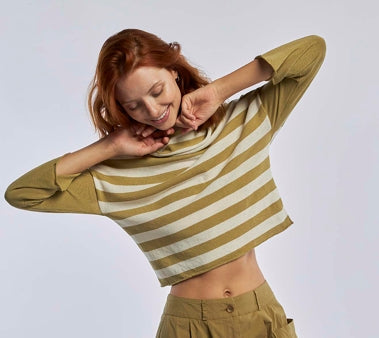 Maglia in filo a righe MARGHERITA (RIPA) TreBarraBi