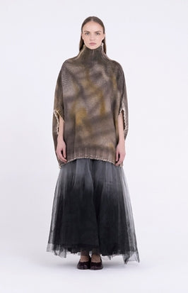 Maglia poncho in lana Sanctamuerte