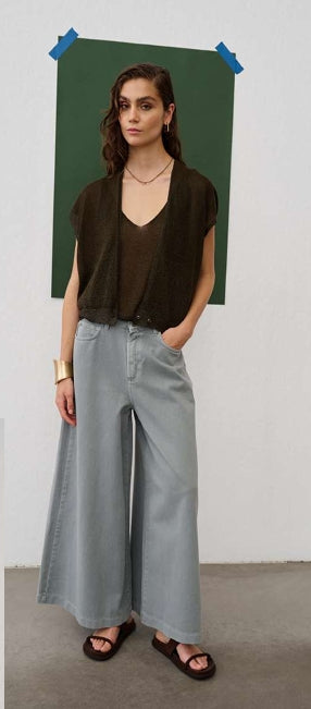 Cardigan con automatici FLOOR