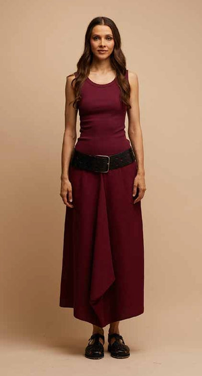 Gonna lunga con piegone J'm Design