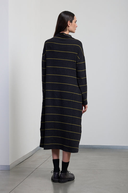 Abito lungo dolcevita rigato Neirami