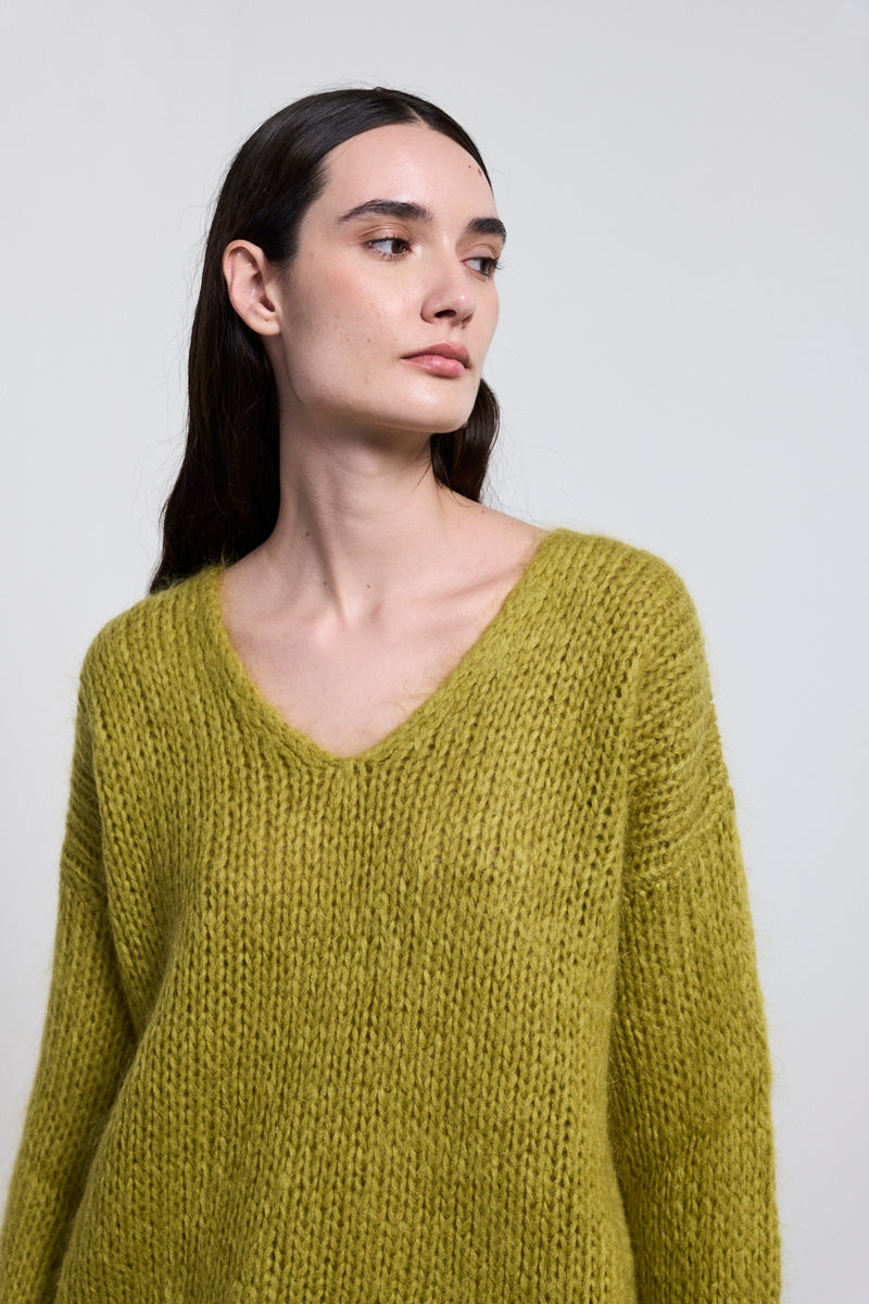 Maglia ampia scollo a V Neirami