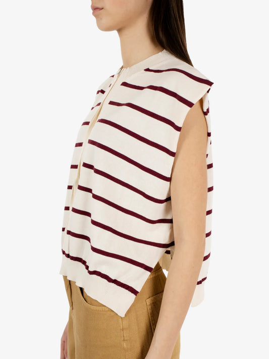 Gilet in maglia con cerniera LABORATORIO