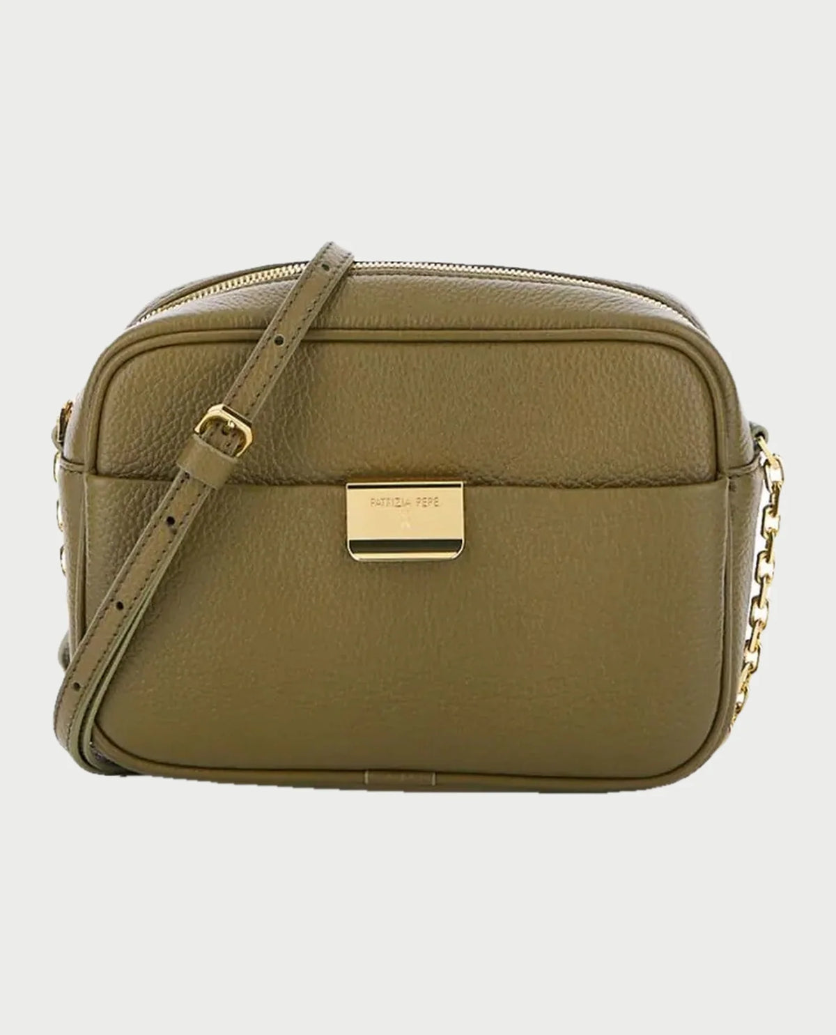 Borsa a tracolla in pelle small Patrizia Pepe