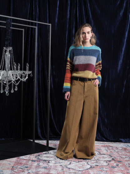 Maglia in alpaca a righe multicolor FLOOR