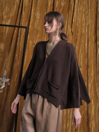 Cardigan corto con tasche FLOOR