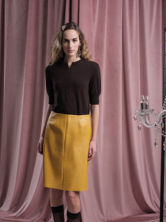 Maglia coreana con zip sul davanti FLOOR