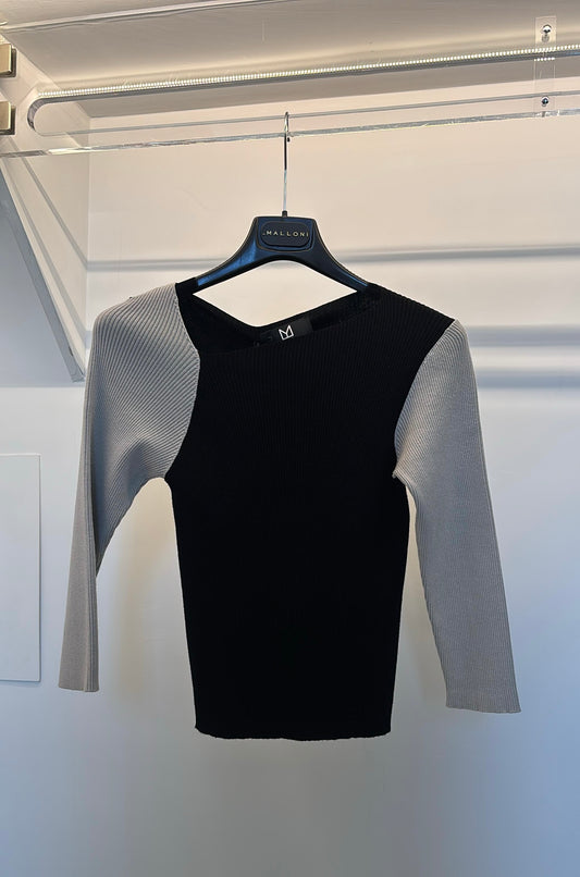 Maglia bicolore BELLE MLO Malloni