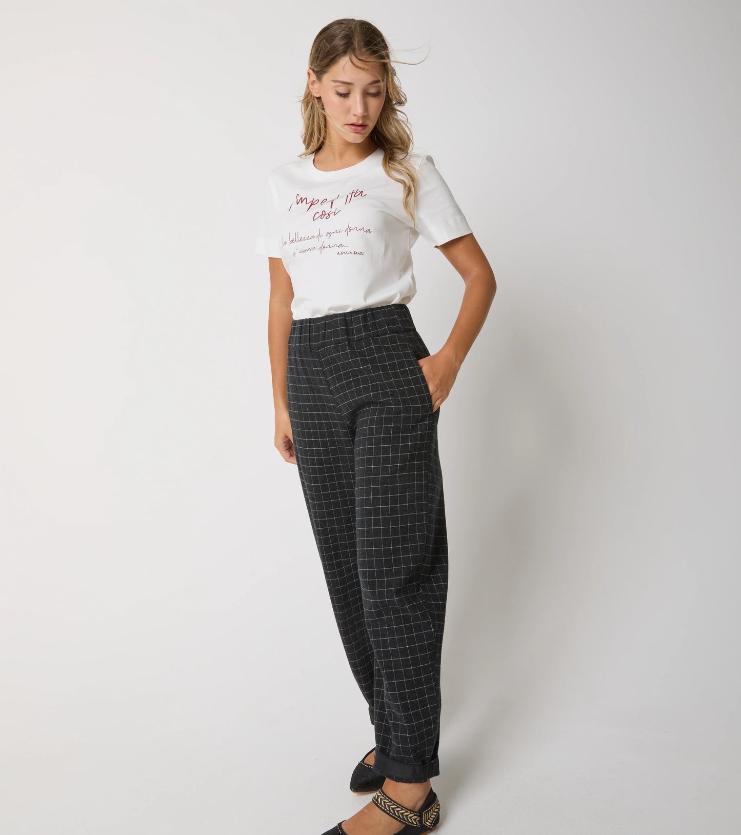 Pantalone in flanella Alessia Santi