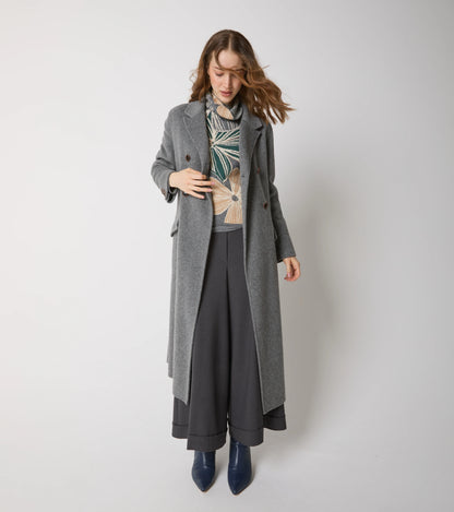 Cappotto in panno di lana e seta Alessia Santi