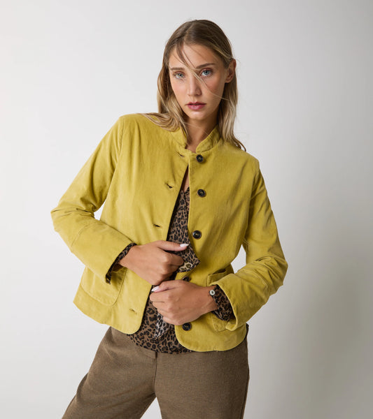 Giacca cropped in velluto Alessia Santi