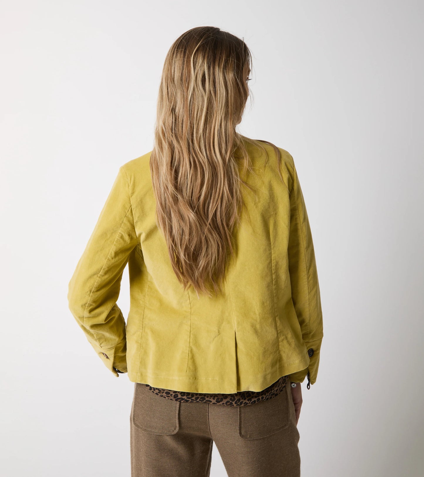 Giacca cropped in velluto Alessia Santi