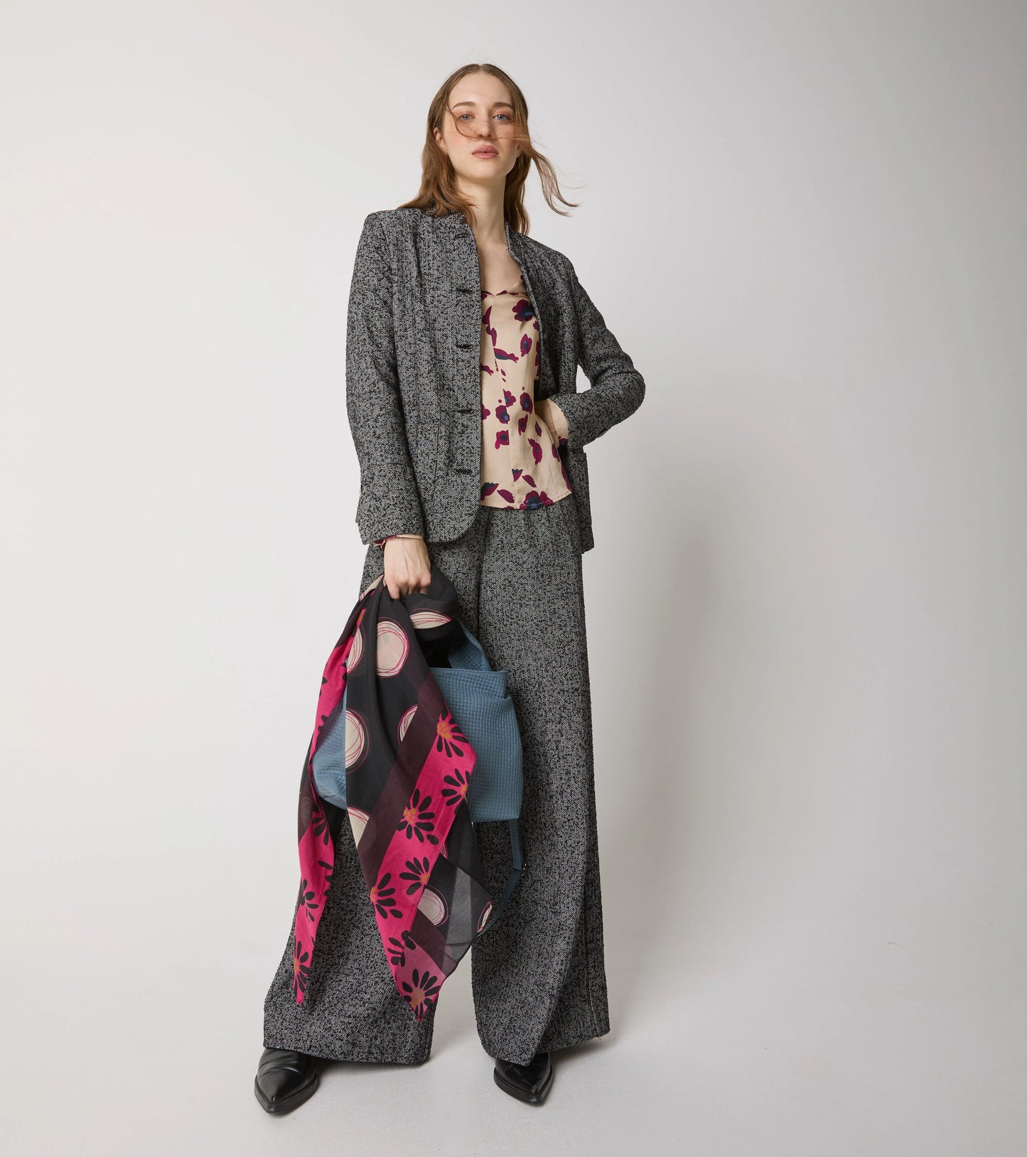 Foulard con stampa a fiori Alessia Santi