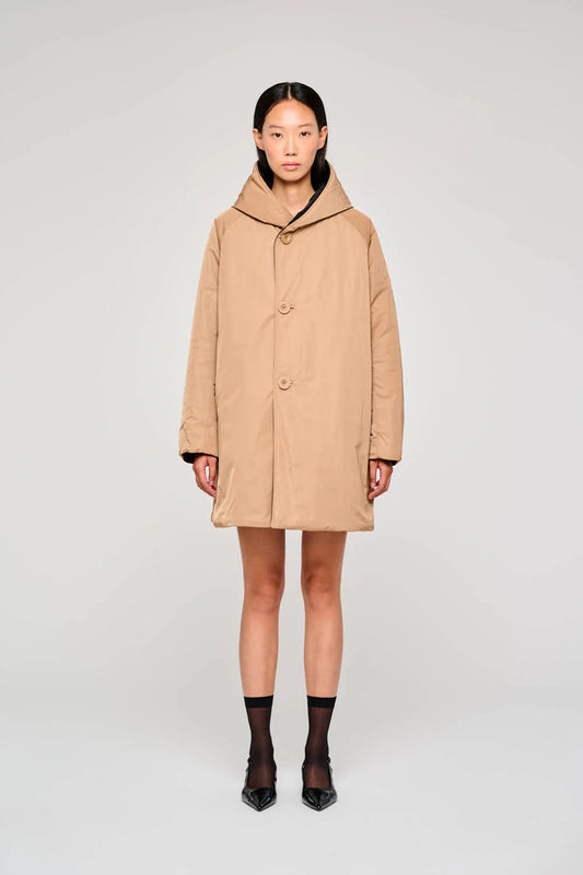 Piumino lungo duble con cappuccio OOFWear