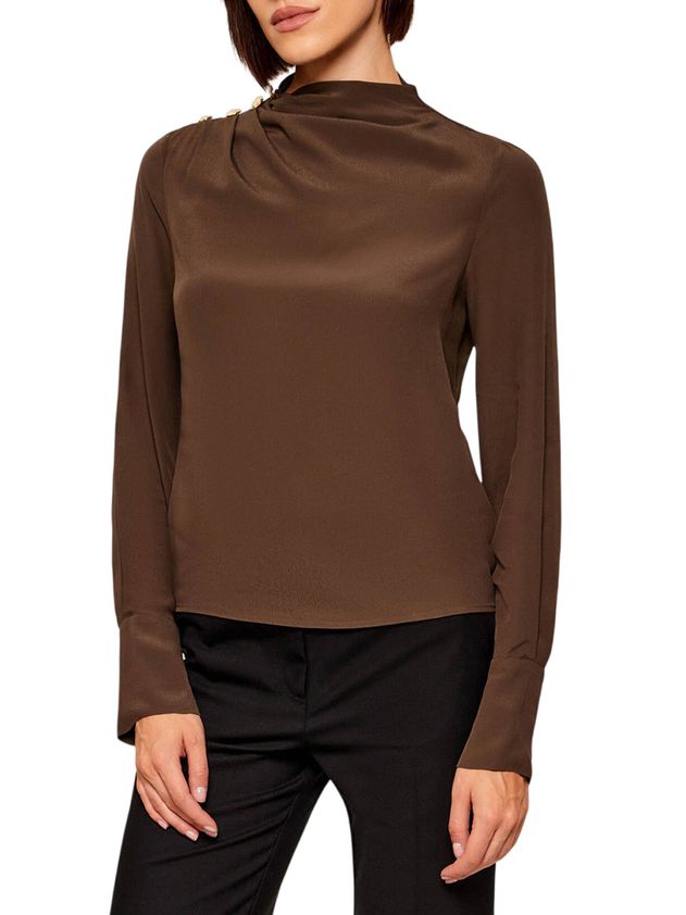 Blusa con drappeggio sulla spalla Patrizia Pepe