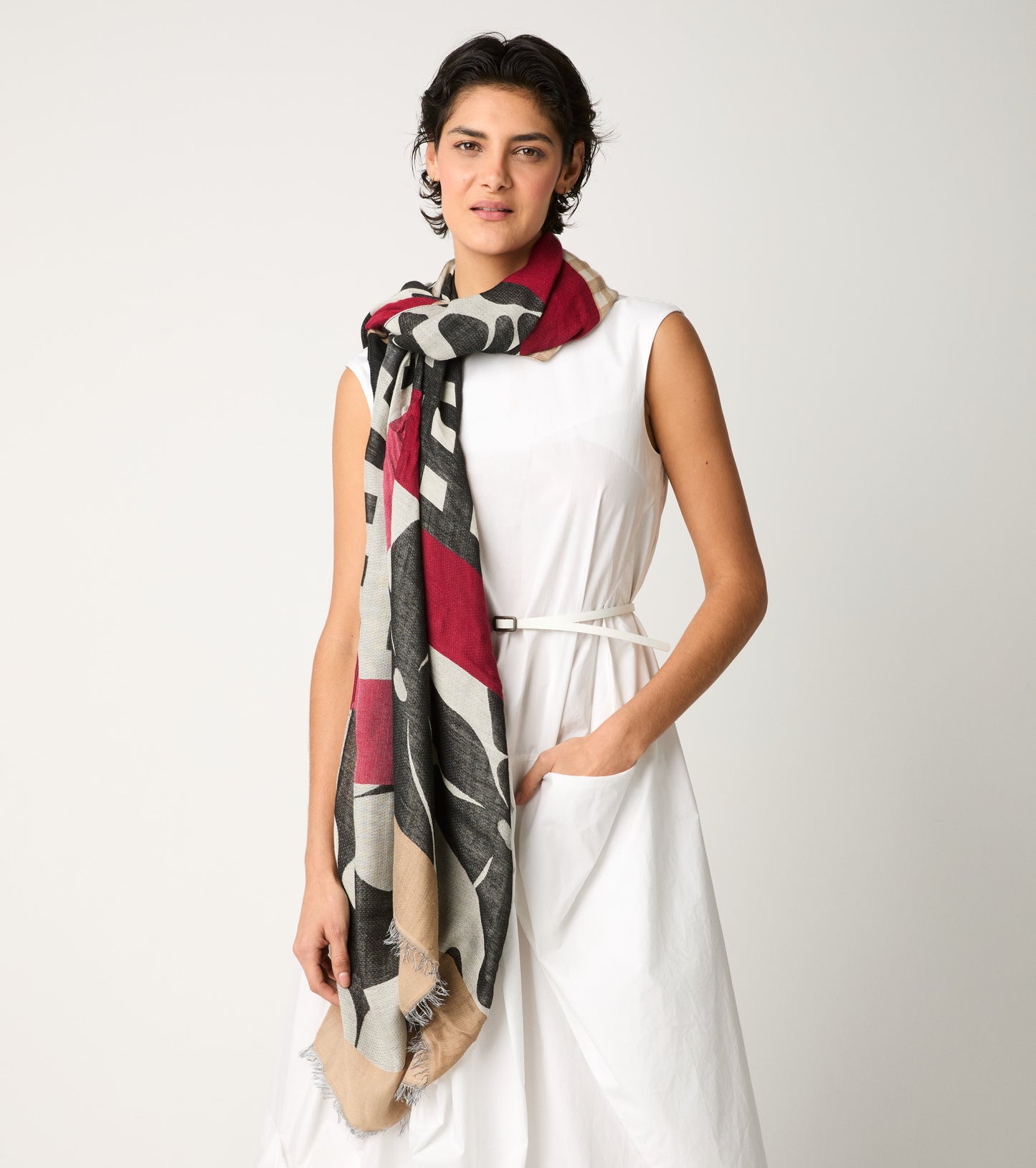 Sciarpa foulard jacquard Alessia Santi