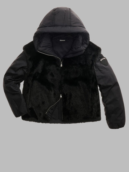 Piumino con ecopelliccia JUNIPER Blauer
