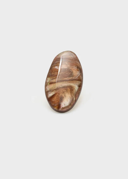 Anello con pietra nuda in resina THAI Nalì